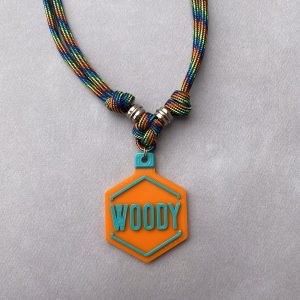 KIT Colar de Identificação + TAG 2 Cores | HEXAGONAL