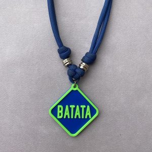 KIT Colar de Identificação + TAG 2 Cores | QUADRADO